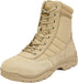 "Men's Military Tactical Side Zip Leather Combat Boots by "