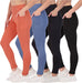 4-Pack: Women'S Full Length Fitted Athletic Yoga Performance Leggings with Pockets (Available in plus Size)