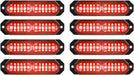 "Ultra Slim 12-LED Sync Feature Strobe Lights for Truck Car Vehicle - Emergency Beacon Hazard Warning Lights"