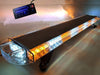 Amber/White 55" 104W 104 LED Light Box Emergency Safety Beacon Warning Line Truck Light Response Strobe Lights Wide Voltage 12V - 24V