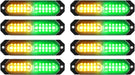 "Ultra Slim 12-LED Sync Feature Strobe Lights for Truck Car Vehicle - Emergency Beacon Hazard Warning Lights"