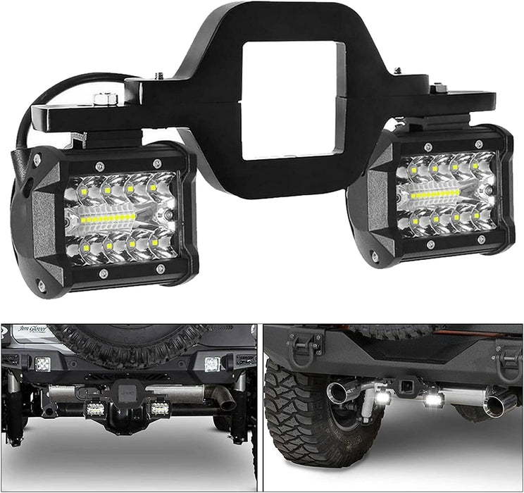 " 4 Inch Tow Hitch LED Light Bar for Truck Trailer SUV Pickup"