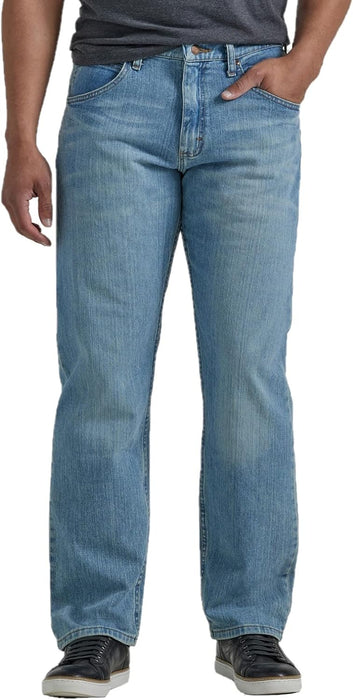 "Wrangler Men's Classic Flex Jeans - Relaxed Fit, 5-Pocket Style"