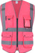 Multiple Pockets Class 2 High Visibility Reflective Safety Vest Men Women Work Construction Vest Meets ANSI Standards