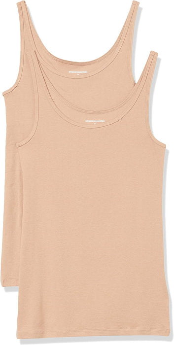 Women'S Slim-Fit Thin Strap Tank Top, Pack of 2