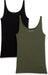 Women'S Slim-Fit Thin Strap Tank Top, Pack of 2