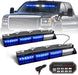 "Emergency Dash Strobe Lights: 2X16.8 Inch Amber White Security Light Bar with Controller"