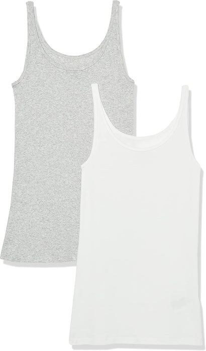 Women'S Slim-Fit Thin Strap Tank Top, Pack of 2