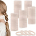 100PCS Black Hair Ties, Seamless Hair Ties No Damage Ponytail Holders Elastics Hair Accessories for Women Girls