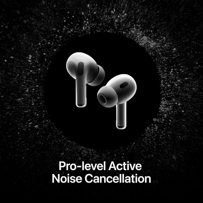 Airpods Pro 2 Wireless Earbuds, Bluetooth Headphones, Active Noise Cancellation, Hearing Aid Feature, Transparency, Personalized Spatial Audio, High-Fidelity Sound, H2 Chip, USB-C Charging