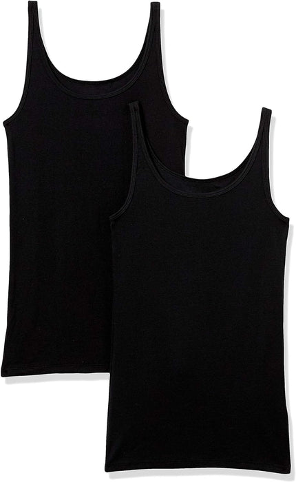 Women'S Slim-Fit Thin Strap Tank Top, Pack of 2