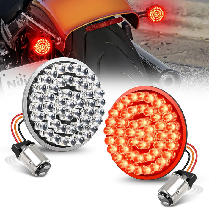 - TL-01 6" Oval Red LED Tail 2PCS W/Surface Mount Grommets Plugs IP65 Waterproof Stop Brake Turn Trailer Lights for RV Truck Jeep