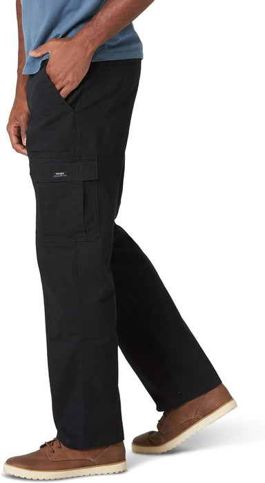 "Wrangler Men's Stretch Cargo Pants - Relaxed Fit and Authentic Style"