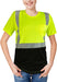 High Visibility Shirts Quick Dry Safety T Shirts with Reflective Strips and Pocket Short Sleeve Mesh Hi Vis Construction Work Class 2 Shirt for Men/Women Black Bottom Lime,Medium