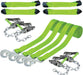 8-Point Roll Back Vehicle Tie down Kit with Chain Tails on Both Ends - Set of 4 - Proseries