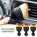 2PCS Car Interior Cleaning Brush, Automotive Interior Dusting Brush, Soft Bristles Woobrooch Brush for Automotive Dashboard, Air Conditioner Vents, Scratch Free