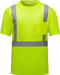 High Visibility Shirts Quick Dry Safety T Shirts with Reflective Strips and Pocket Short Sleeve Mesh Hi Vis Construction Work Class 2 Shirt for Men/Women Black Bottom Lime,Medium