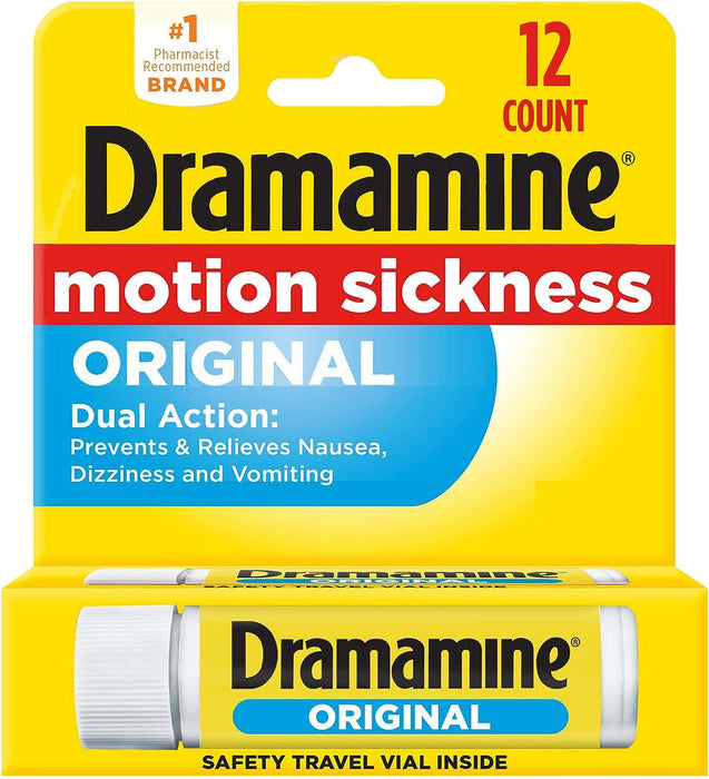 Original, Motion Sickness Relief, Travel Vial, 12 Count