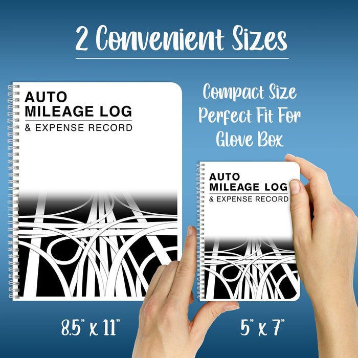 Mileage Log Book/Auto Mileage Expense Record Notebook for Taxes - 126 Pages - 5" X 7" Wire-O (Log-126-57Cw-A(Mileage))