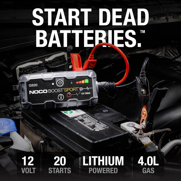 Boost Sport GB20: Ultra-Safe Lithium Jump Starter & Power Bank