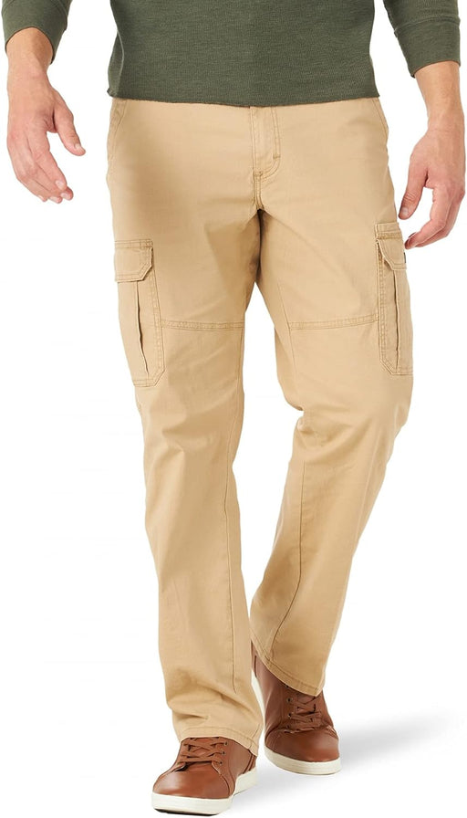 "Wrangler Men's Stretch Cargo Pants - Relaxed Fit and Authentic Style"