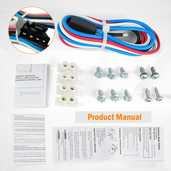 Universal Trailer Brake Controller Kit, Compatible with Tekonsha Brake Controller, 90195 P3 Brake Controller