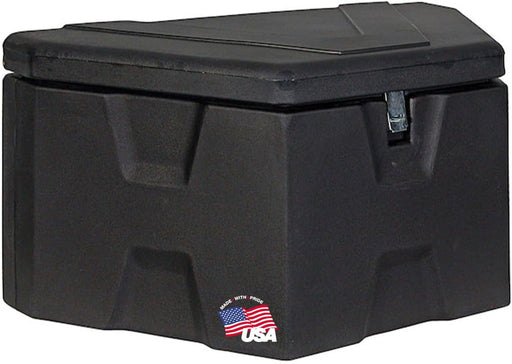 1701680 Black Poly Trailer Tongue Truck Tool Cargo Storage Box, 19 X 36 X 17.5 Inch, Made in the USA, Trailer Tongue Box for Storage and Organization, Trailer Storage Box