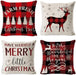 Christmas Throw Pillows Christmas Pillow Covers Christmas Pillows Home Decorative Christmas Throw Pillow Covers 18" X 18" Set of 4 Cotton Linen