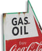 Coca-Cola Auto Shop Metal Sign - Gas, Oil, Auto Repairs Distressed Metal Wall Decor for Garage, Car Shop, or Man Cave