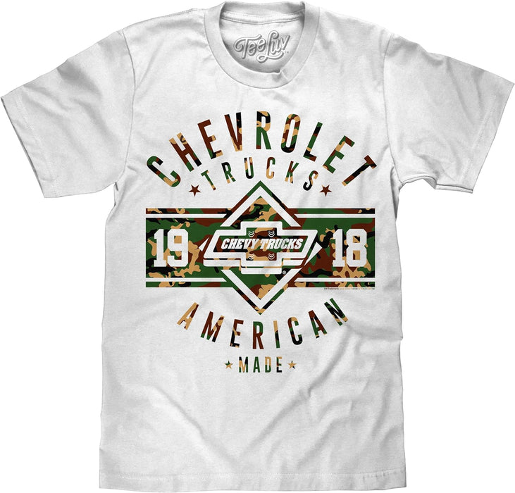 Men'S Chevrolet Trucks 1918 Shirt - Chevy Camo Graphic Tee Shirt