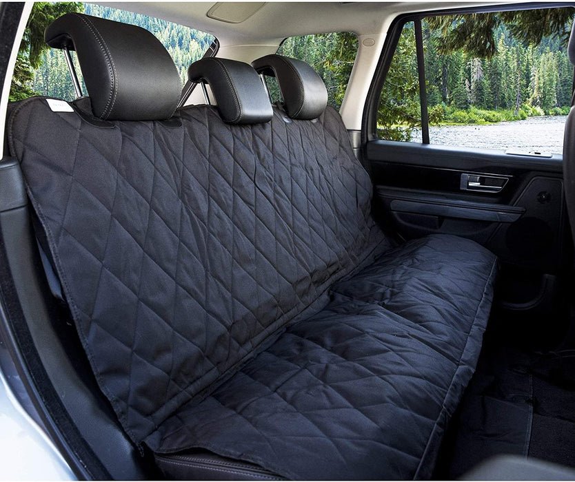 Pet Car Seat Cover with Seat Anchors for Cars, Trucks and Suv'S, Water Proof and Non-Slip Backing Regular, Black