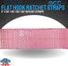 2” X 30’ Flat Hook Tie down Ratchet Straps for Flatbed, Trucks, Trailers, Farming & Construction (Pink, 4 Pack)