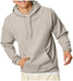 Men'S Ecosmart Hoodie, Midweight Fleece Sweatshirt, Pullover Hooded Sweatshirt for Men