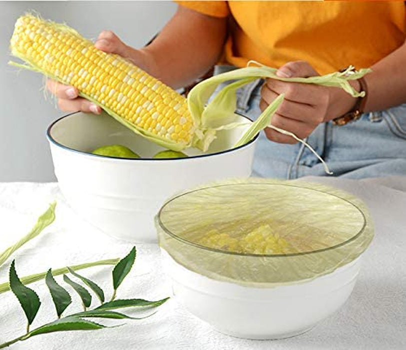 Elastic Food Storage Covers Reusable Stretch Plastic Wrap Bowl Covers Elastic Alternative to Foil for Family Outdoor Picnic 3 Size (60)