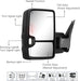 Switchback Towing Mirror Compatible with 2003-2007 Chevy Silverado GMC Sierra Tow Mirrors with Power Adjusted Heated Glass Running Light&Turn Signal Light Backup Lamp Black (Painted Black 8555)