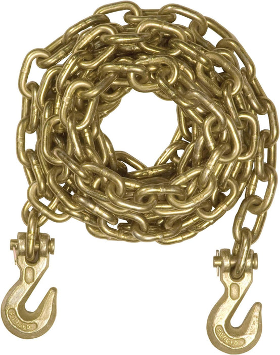 80306 16-Foot Transport Binder Chain, 5/16-Inch Clevis Hooks, 18,800 Lbs Break Strength, Load Tie-Down, Trailer, Flatbed