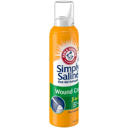 Simply Saline First Aid Antiseptic Wound Care, 3-In-1, 7.4 OZ