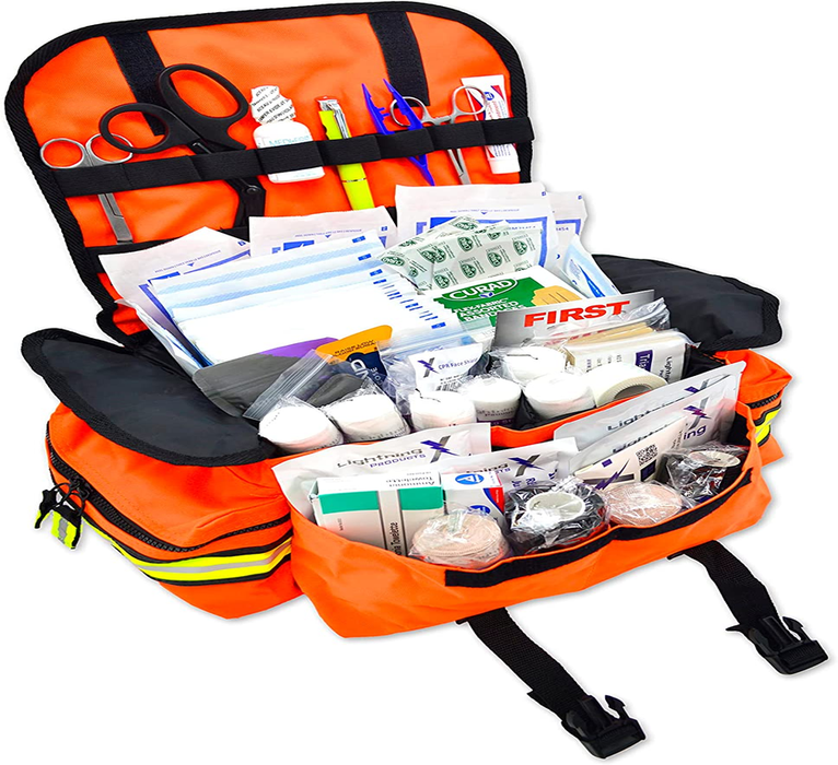 Lightning X Small Medic First Responder EMT Trauma Bag Stocked First Aid Trauma Fill Kit A