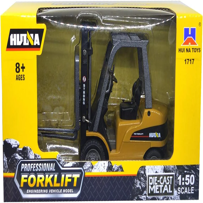 Forklift Trucks Toy Alloy Fork Truck Models Warehouse Construction Truck Vehicle Model Engineering Car Toy Boy Gift (Forklift)