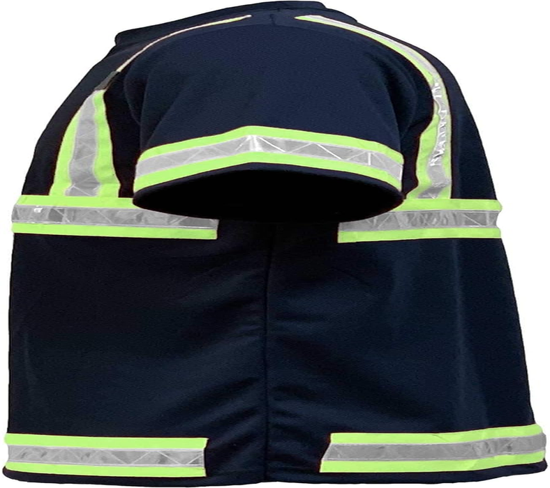 Reflective Safety Work Shirts for Men - High Visibility Short Sleeve T Shirts ANSI Class 3 Gear with Reflective Tape