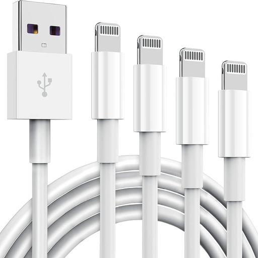 4 Pack Apple Mfi Certified Iphone Charger Cable 10 Ft, Apple Lightning to USB Cable Cord 10 Foot, 2.4A Fast Charging,Apple Phone Long Chargers for Iphone 13/12/11/11Pro/11Max/ X/XS/XR/XS Max/8/7/6