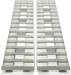 80" X 15" X 2.3" Ramps Aluminum 6000 LBS Silver Truck Trailer Hook End Knife Foot 1 Pair 2 Ramps