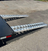 80" X 15" X 2.3" Ramps Aluminum 6000 LBS Silver Truck Trailer Hook End Knife Foot 1 Pair 2 Ramps