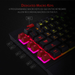 K512 Shiva RGB Backlit Membrane Gaming Keyboard with Multimedia Keys, Linear Mechanical-Feel Switch, 6 Extra On-Board Macro Keys, Dedicated Media Control, Detachable Wrist Rest