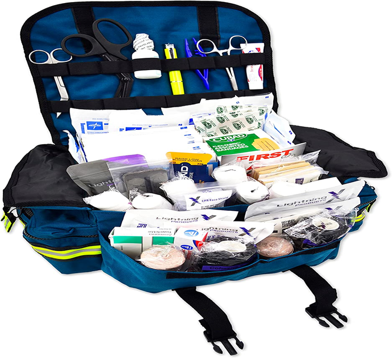 Lightning X Small Medic First Responder EMT Trauma Bag Stocked First Aid Trauma Fill Kit A