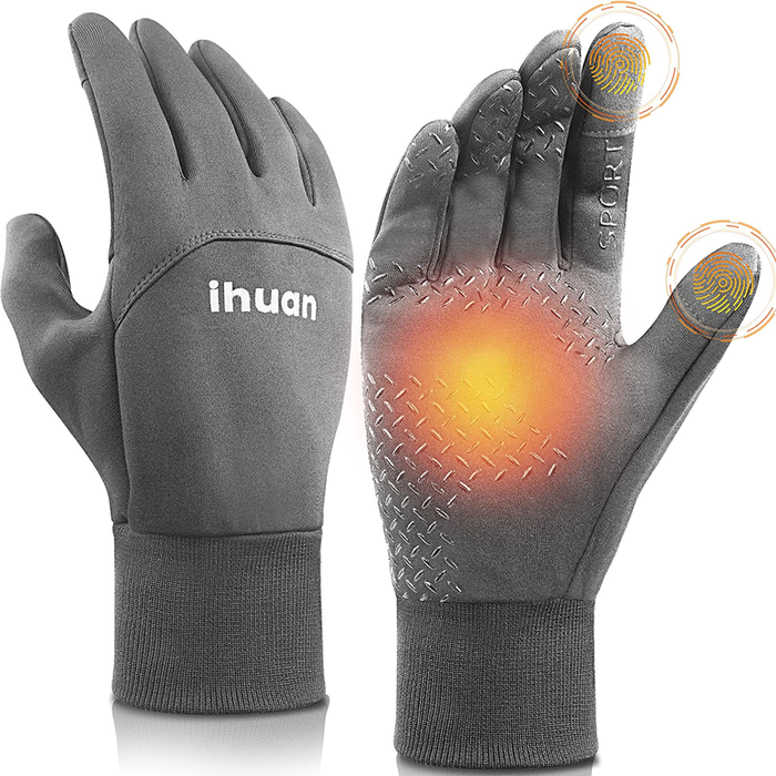 Winter Gloves for Men Women - Waterproof Warm Glove for Cold Weather, Thermal Gloves Touch Screen Finger for Running