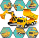 2 Pack Construction Toy Trucks - 1:12 SCALE Dump Truck + Excavator Truck with Lights and Sounds, Push and Go Realistic Big Truck Toy, Construction Vehicle Excavator Toy for Boys Ages 3, 4, 5, 6, 7, 8+