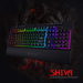 K512 Shiva RGB Backlit Membrane Gaming Keyboard with Multimedia Keys, Linear Mechanical-Feel Switch, 6 Extra On-Board Macro Keys, Dedicated Media Control, Detachable Wrist Rest