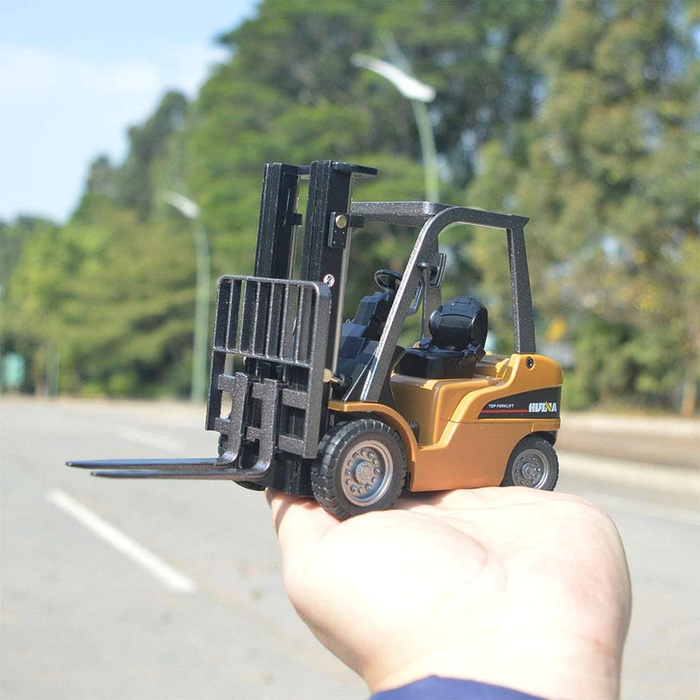 Forklift Trucks Toy Alloy Fork Truck Models Warehouse Construction Truck Vehicle Model Engineering Car Toy Boy Gift (Forklift)