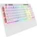 K512 Shiva RGB Backlit Membrane Gaming Keyboard with Multimedia Keys, Linear Mechanical-Feel Switch, 6 Extra On-Board Macro Keys, Dedicated Media Control, Detachable Wrist Rest